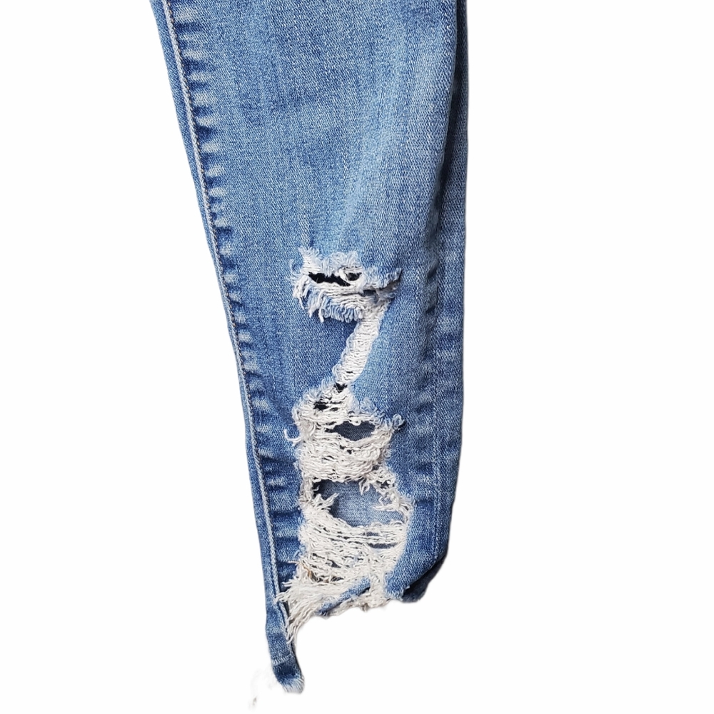 American Eagle Hi-Rise Jegging Distressed 8 Light - Picture 4 of 15